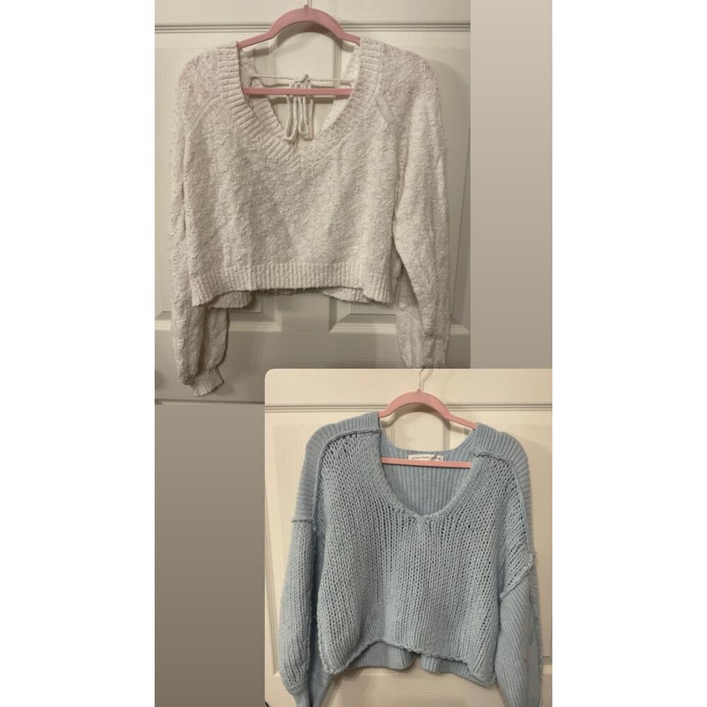 Altar'd State Women's Cropped Sweater Bundle (2), M